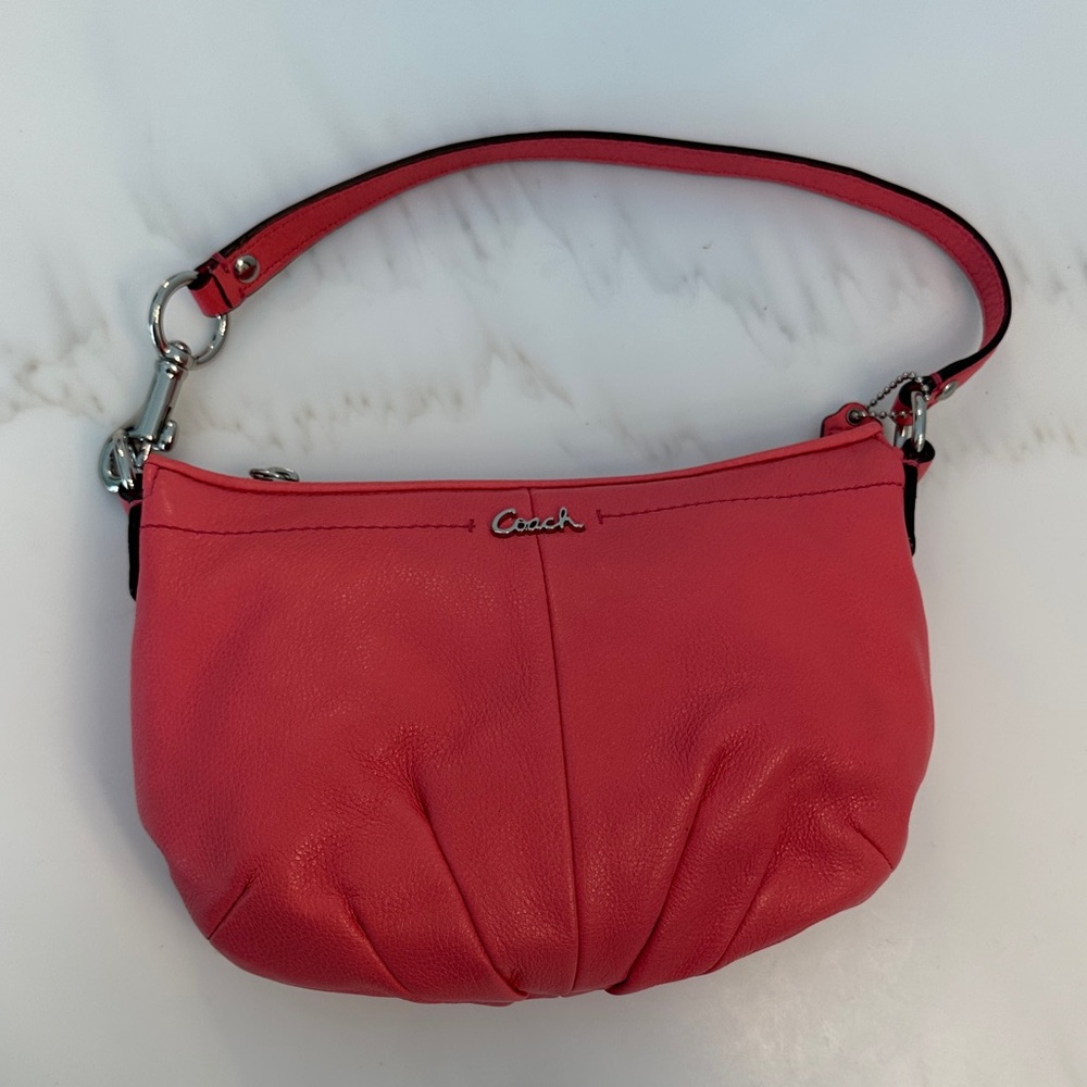 Coach Coral Leather Shoulder Bag